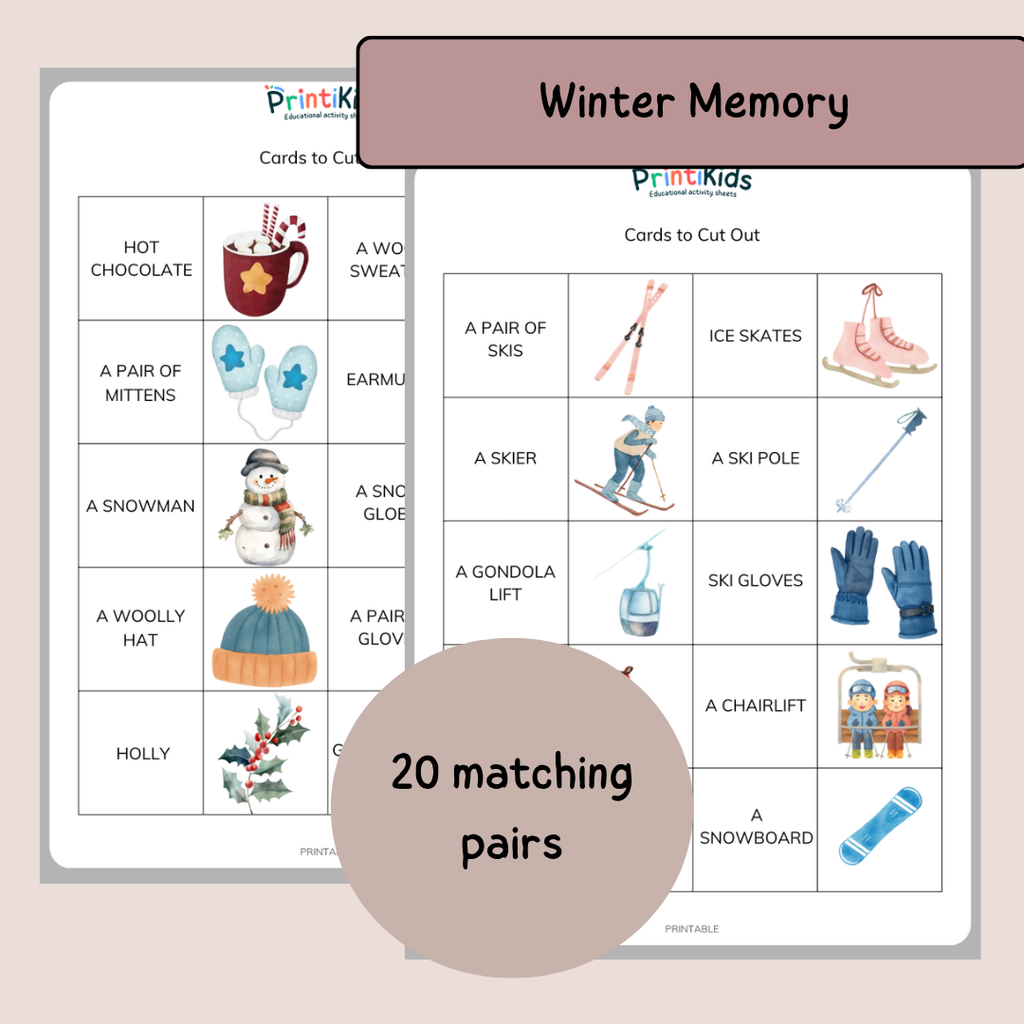 Winter Games Pack – 4 Educational Games – Grade 1–2