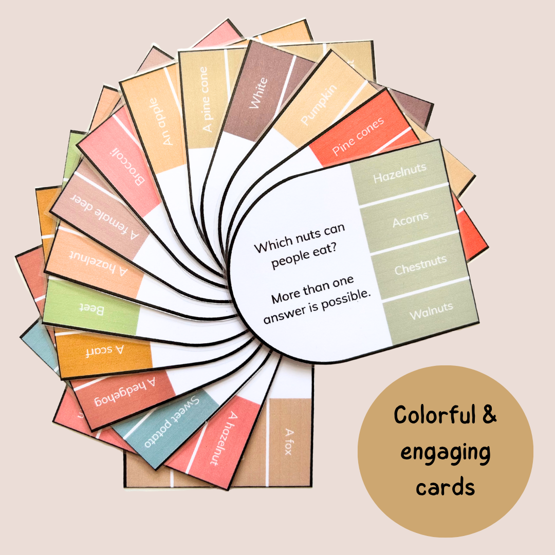 Fall Clip Cards – Reading & Comprehension - Grade 1–3