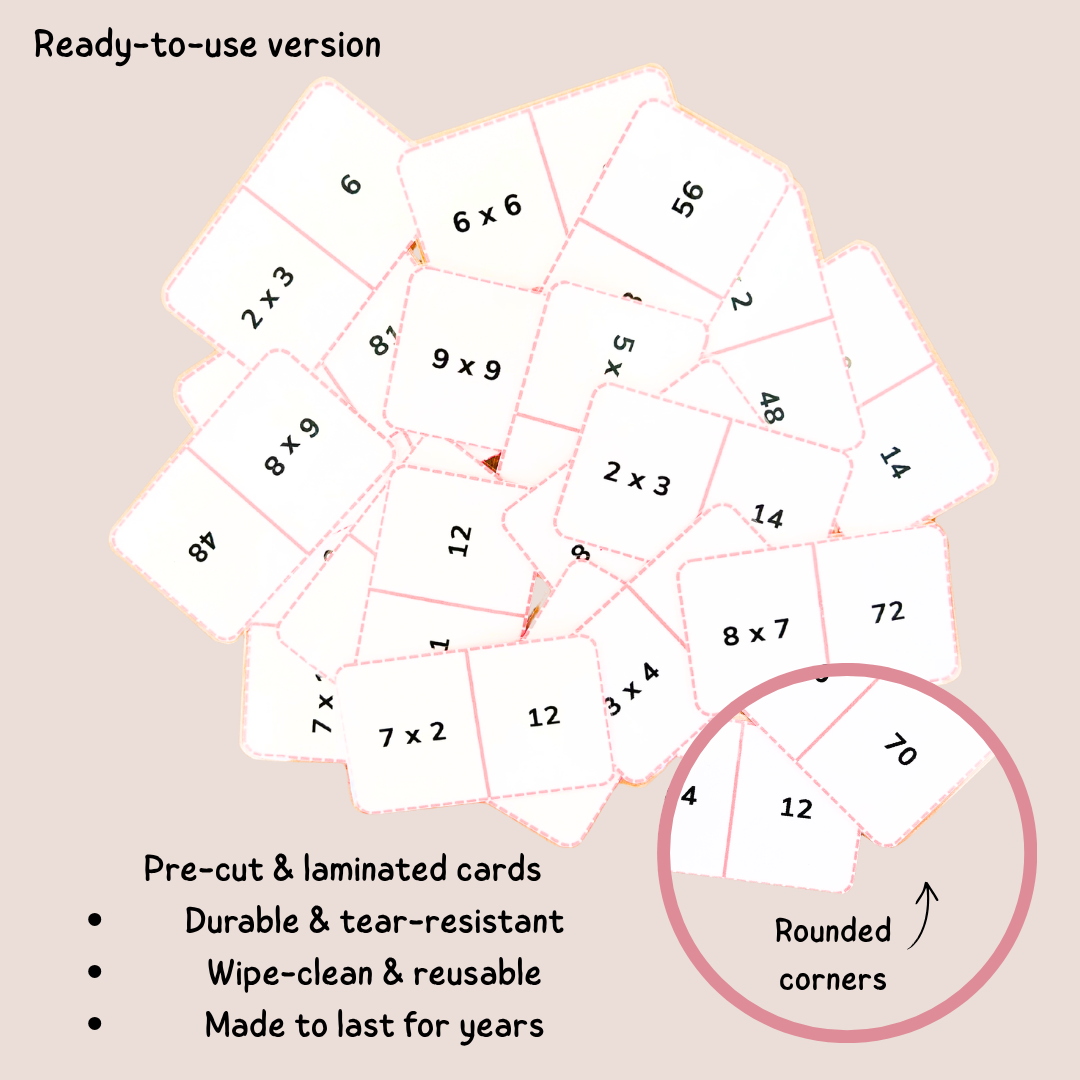 Multiplication Domino Game – Times Tables Math Activity (Ages 7–9 | Grade 2–3 / Year 3–4)