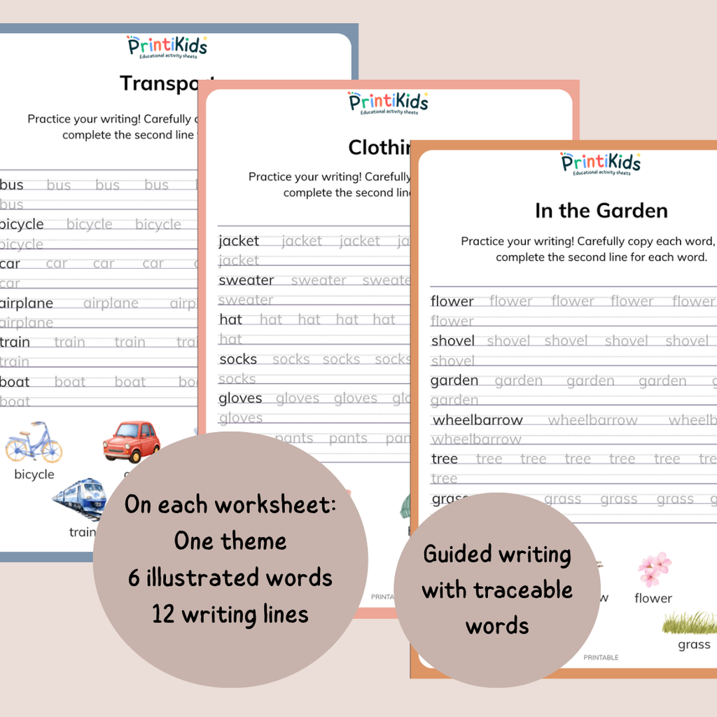 Reading & Writing Worksheets – 20 Progressive Literacy Activities – Grade 1 / Year 2