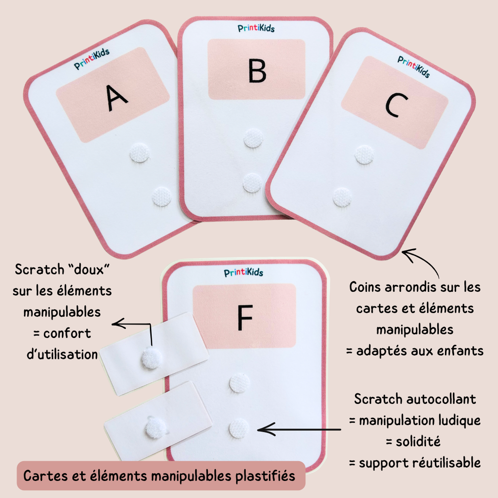 Activité d’association des lettres majuscules, minuscules et cursives pour enfants – GS CP