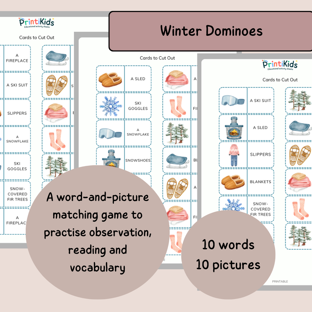 Winter Games Pack – 4 Educational Games – Grade 1–2