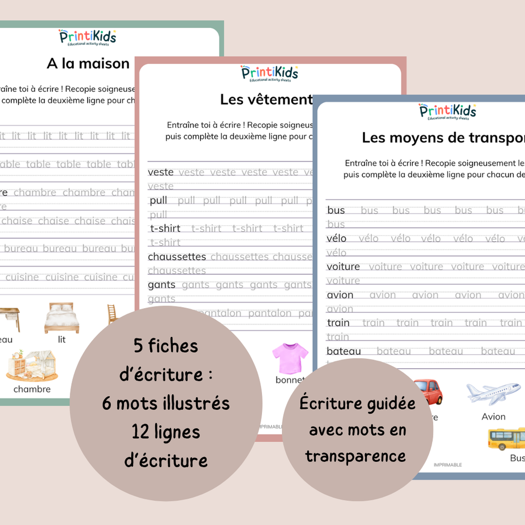 Pack lecture écriture à imprimer – 20 activités progressives de lecture et compréhension - CP