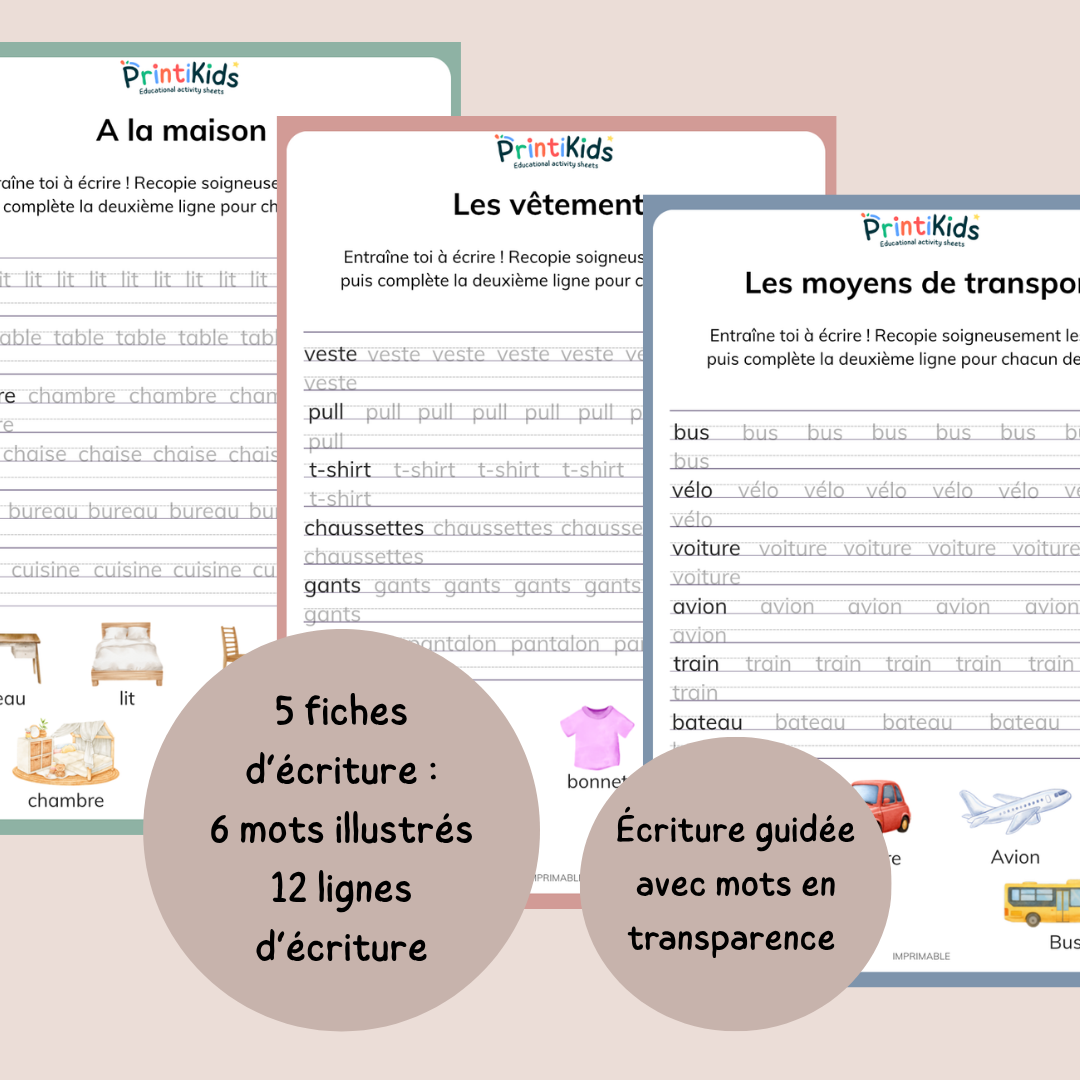 Pack lecture écriture à imprimer – 20 activités progressives de lecture et compréhension - CP