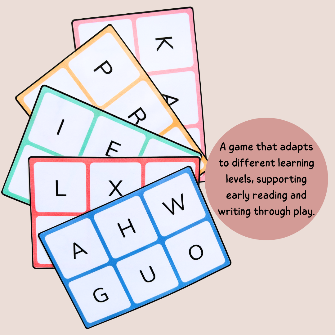 Alphabet Bingo – Match Uppercase, Lowercase & Cursive Letters – Pre-K Kindergarten Grade 1 Grade 2