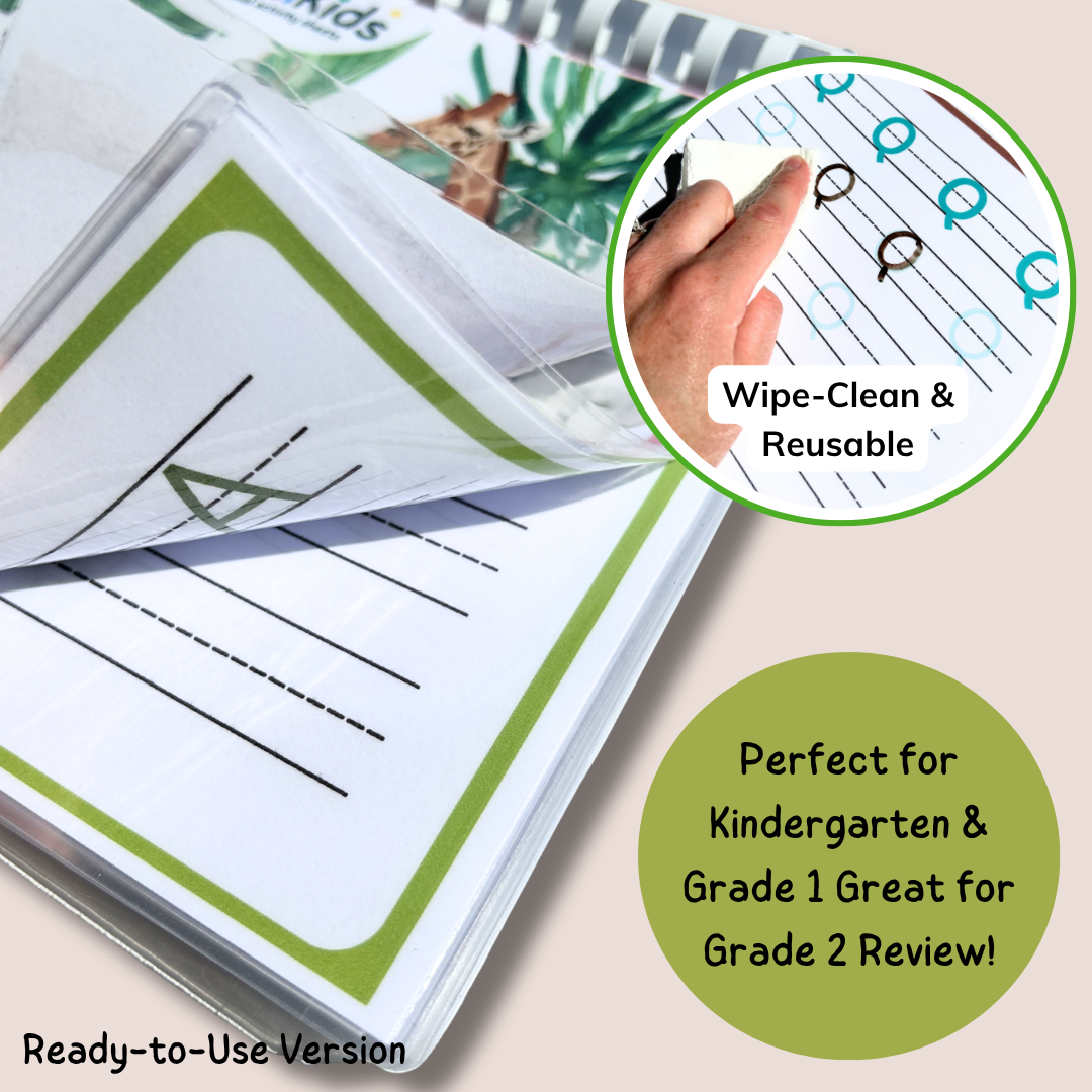 Animal Alphabet Handwriting Practice Worksheets A–Z Printable PDF – Pre-K Kindergarten Grade 1