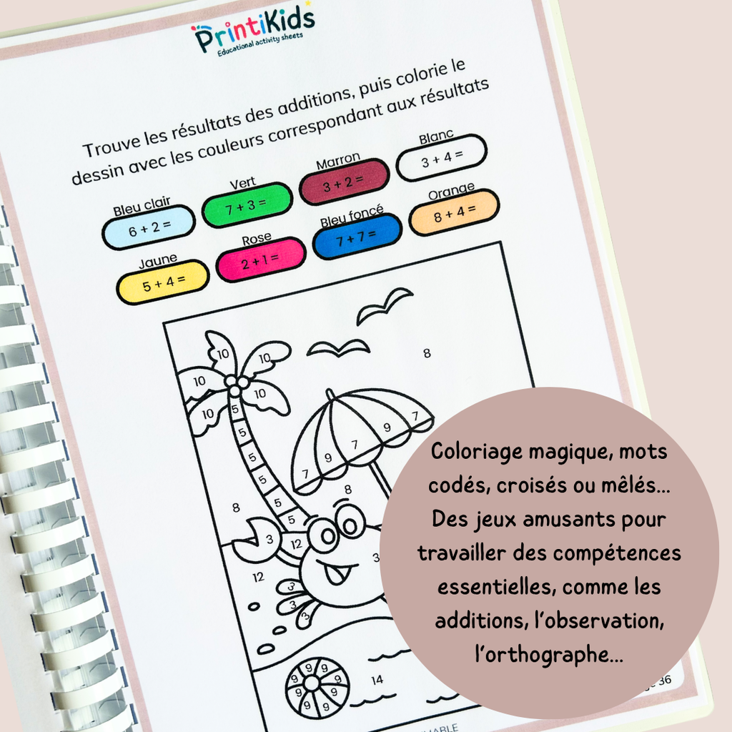 Maxi pack d'activités été – Cahier de vacances à imprimer - CP CE1