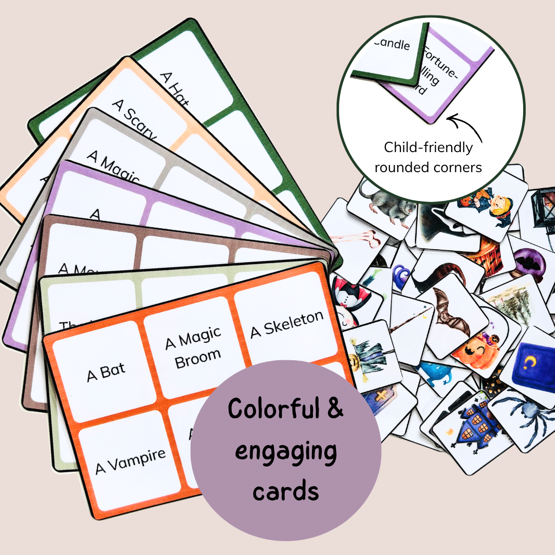 Halloween Bingo – Reading & Vocabulary Game – Grade 1–2