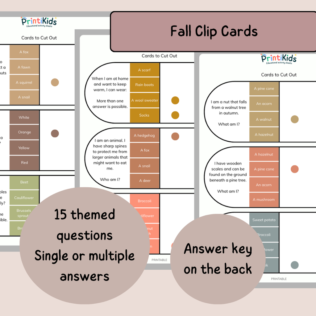 Fall Games Pack – 4 Reading & Vocabulary Games – Grade 1–2