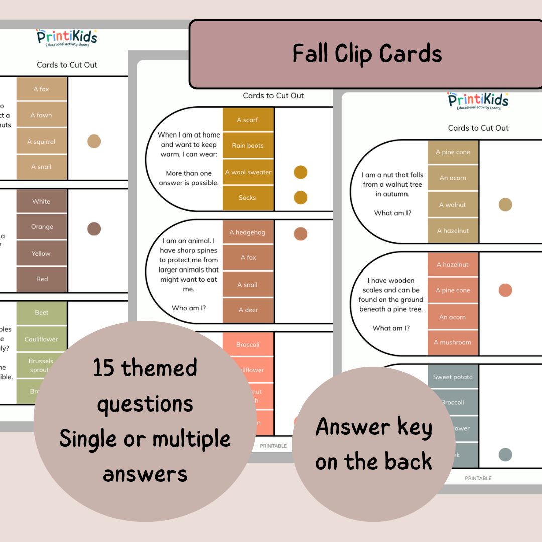 Fall Games Pack – 4 Reading & Vocabulary Games – Grade 1–2