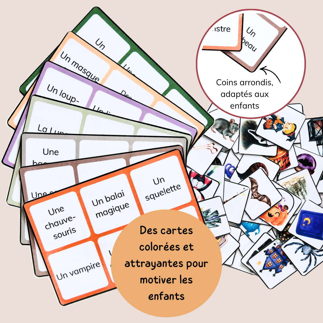 Loto Halloween – Jeu de lecture et vocabulaire CP CE1