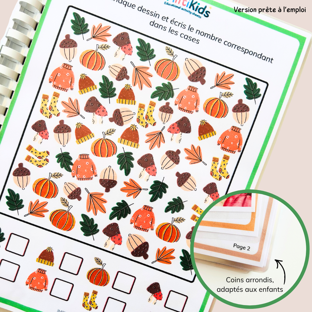 Pack activités automne – Pack de 20 fiches ludiques et éducatives - CP CE1