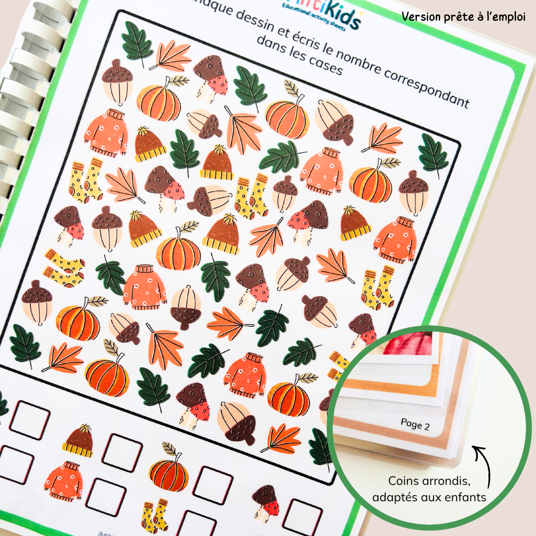Pack activités automne – Pack de 20 fiches ludiques et éducatives - CP CE1