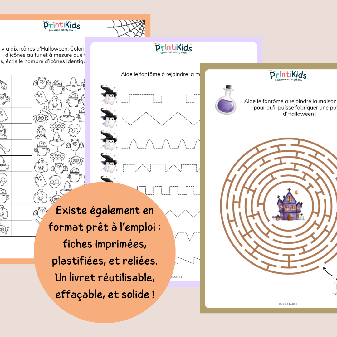 Maxi Pack d’activités Halloween – 35 activités éducatives – CP CE1