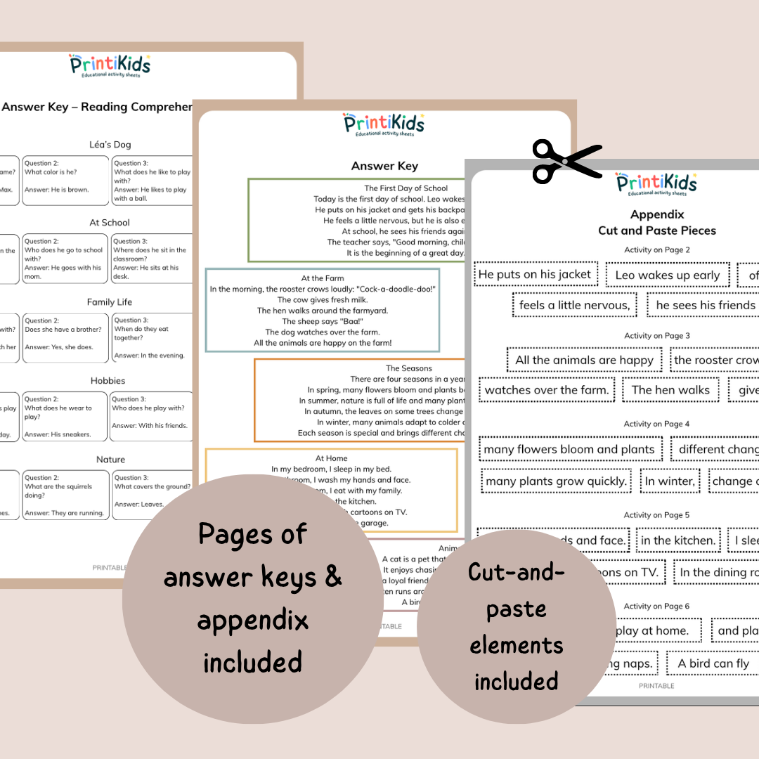 Reading & Writing Worksheets – 20 Progressive Literacy Activities – Grade 1 / Year 2