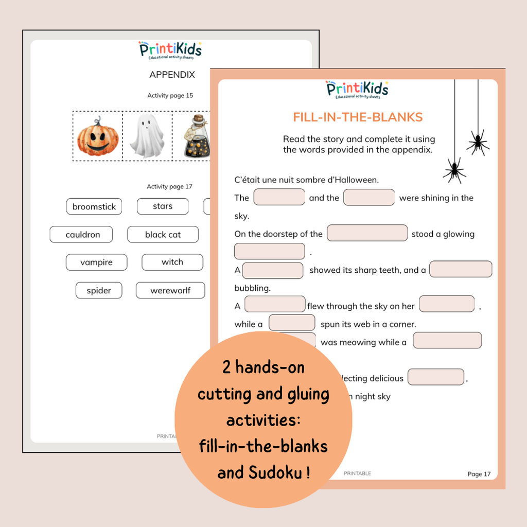 Halloween Activity Pack – 20 Printable Activities – Grade 1–2