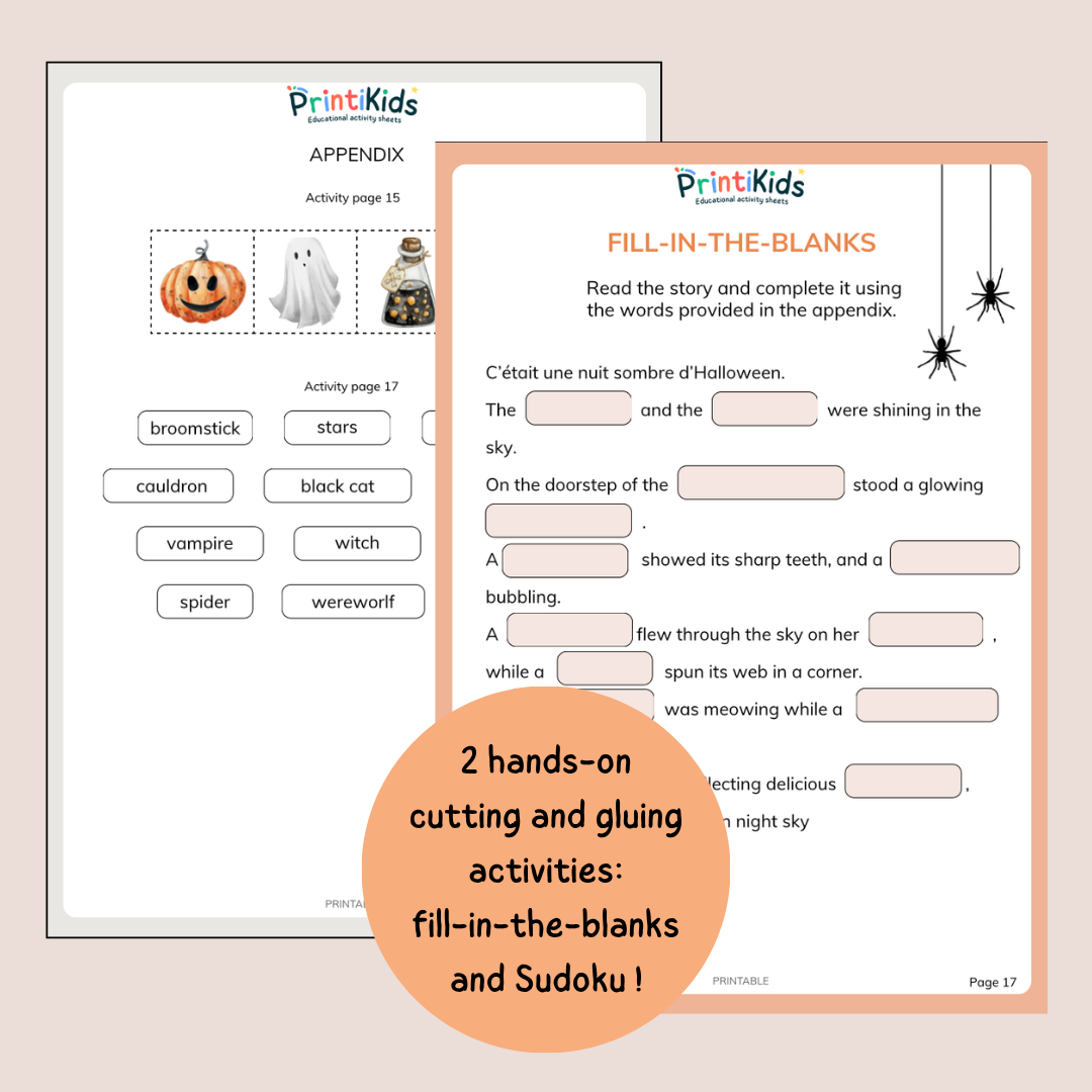 Halloween Activity Pack – 20 Printable Activities – Grade 1–2