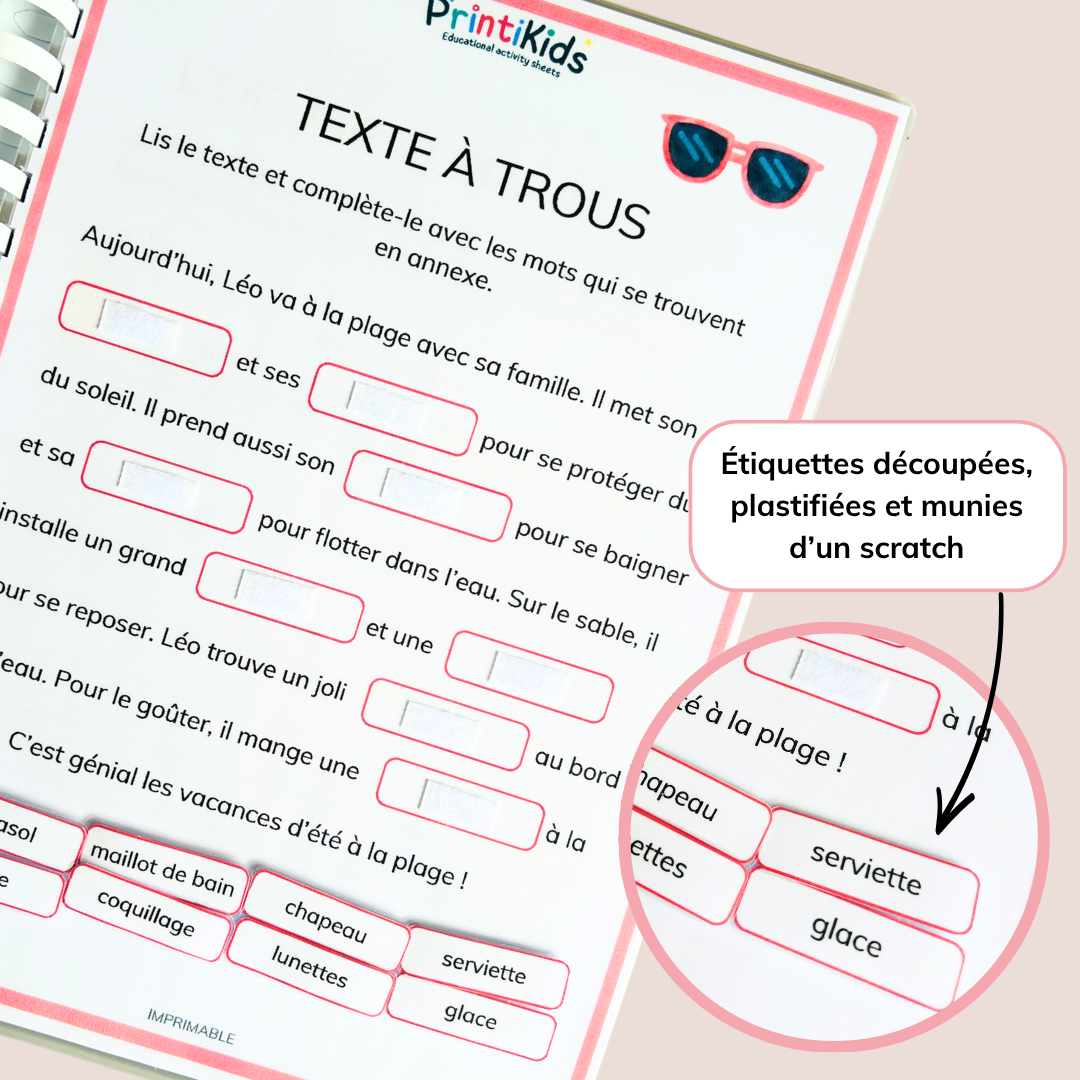 Maxi pack d'activités été – Cahier de vacances à imprimer - CP CE1