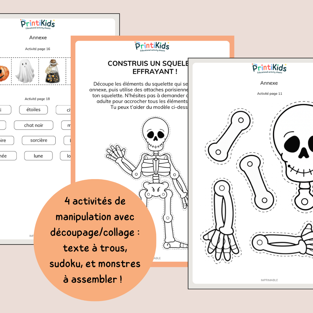 Maxi Pack d’activités Halloween – 35 activités éducatives – CP CE1