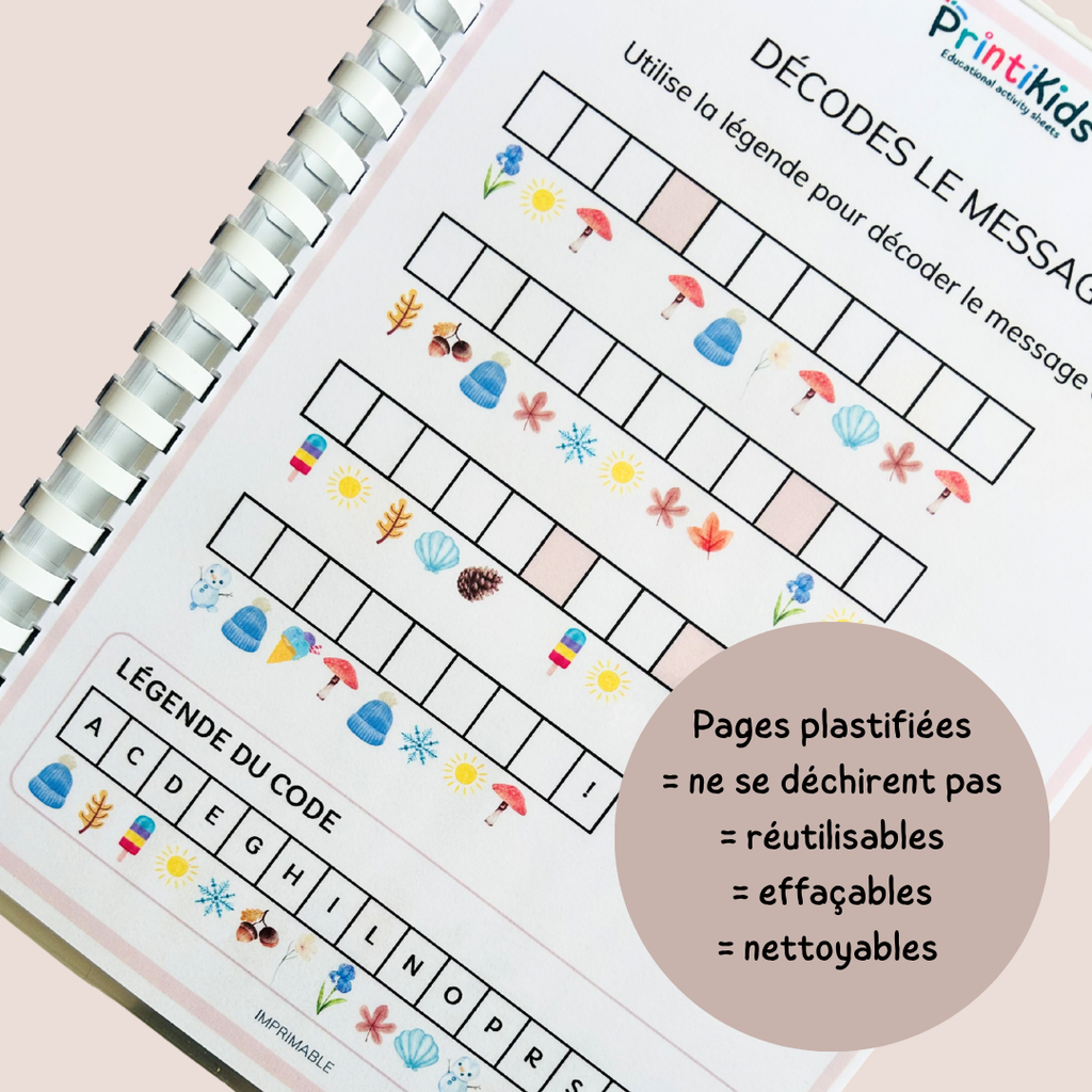Pack d’activités les saisons – 20 fiches pédagogiques - CP CE1