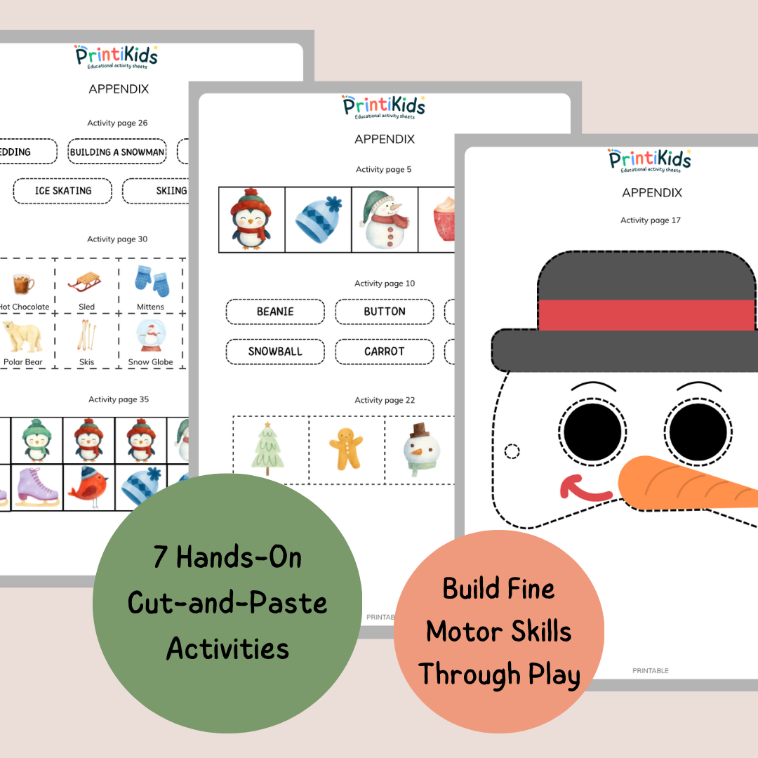 Complete Winter Activity Pack – 35 Printable Worksheets & Games – Grade 1–2