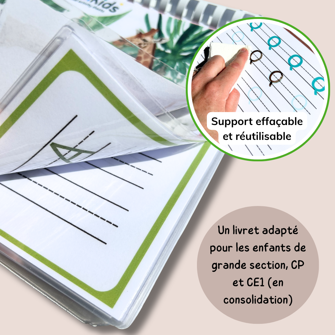 Fiche écriture alphabet CP GS animaux majuscules minuscules