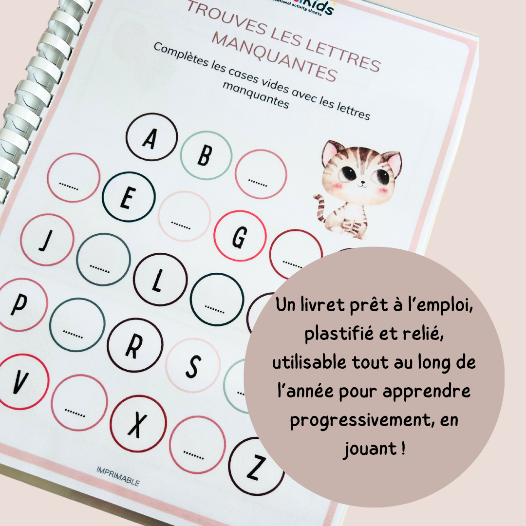 Activités alphabet – 20 fiches lettres de l’alphabet - GS - CP