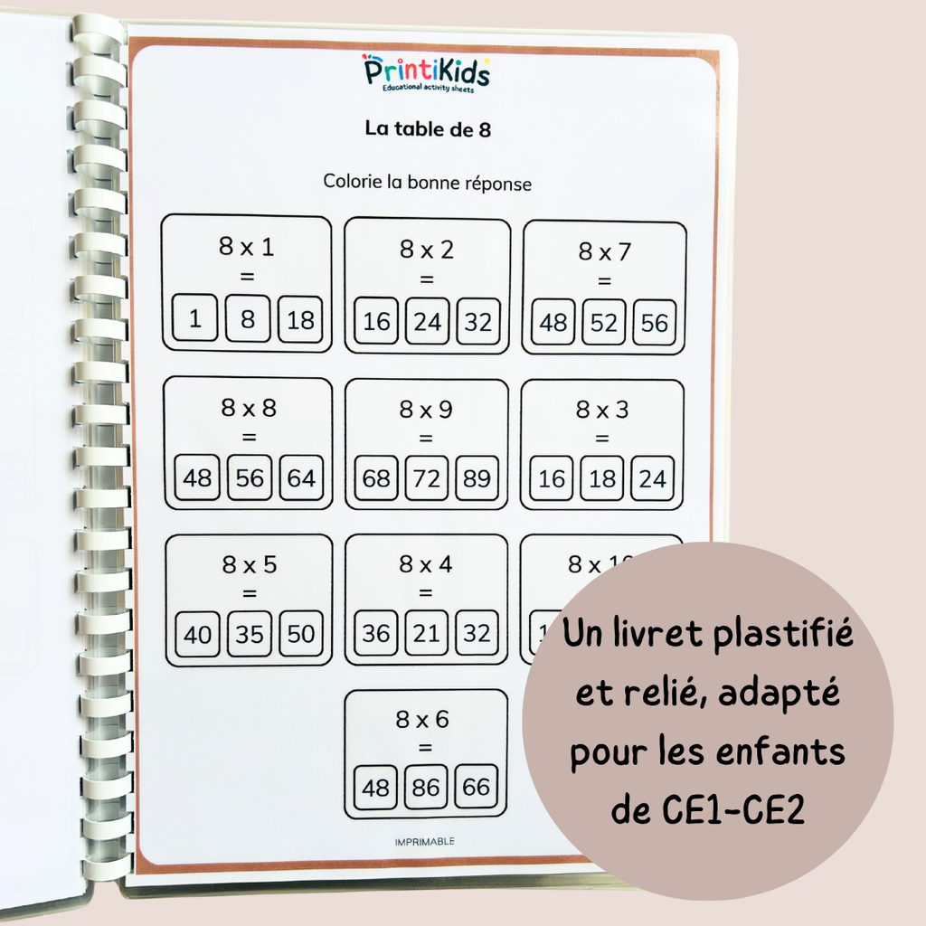 Pack d’activités multiplications – Exercices et jeux pour mémoriser les tables - CE1 CE2