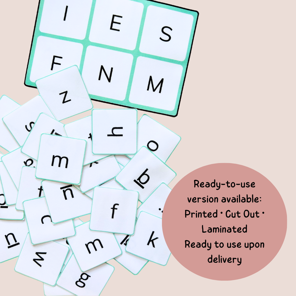 Alphabet Bingo – Match Uppercase, Lowercase & Cursive Letters – Pre-K Kindergarten Grade 1 Grade 2