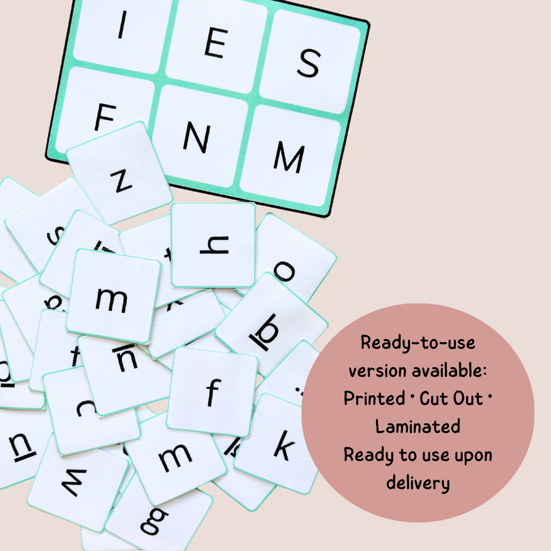 Alphabet Bingo – Match Uppercase, Lowercase & Cursive Letters – Pre-K Kindergarten Grade 1 Grade 2