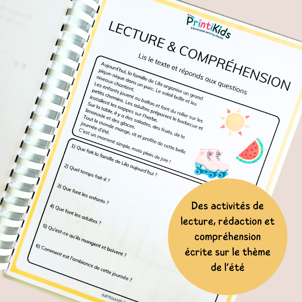Maxi pack d'activités été – Cahier de vacances à imprimer - CP CE1