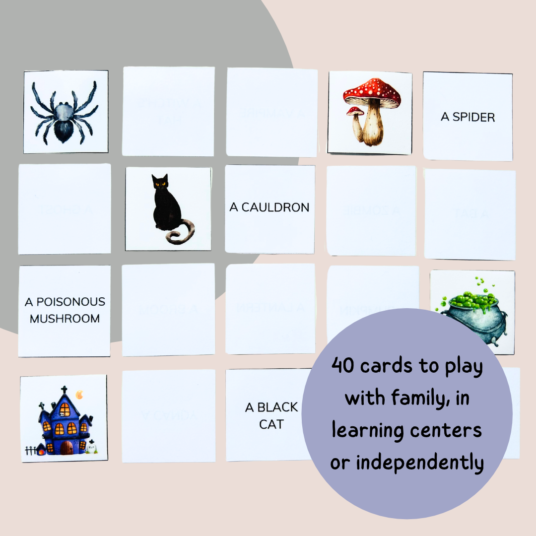 Halloween Games Pack – 4 Reading & Vocabulary Games – Grade 1–3