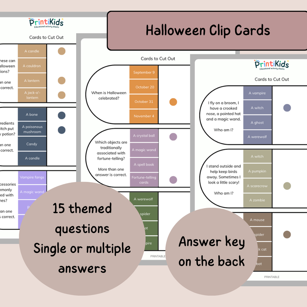 Halloween Games Pack – 4 Reading & Vocabulary Games – Grade 1–3