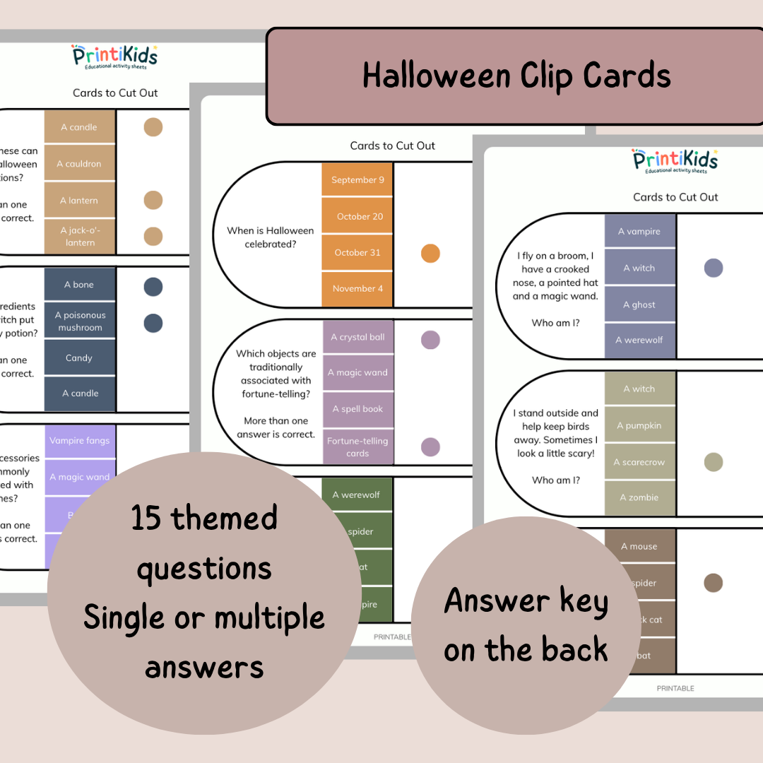 Halloween Games Pack – 4 Reading & Vocabulary Games – Grade 1–3