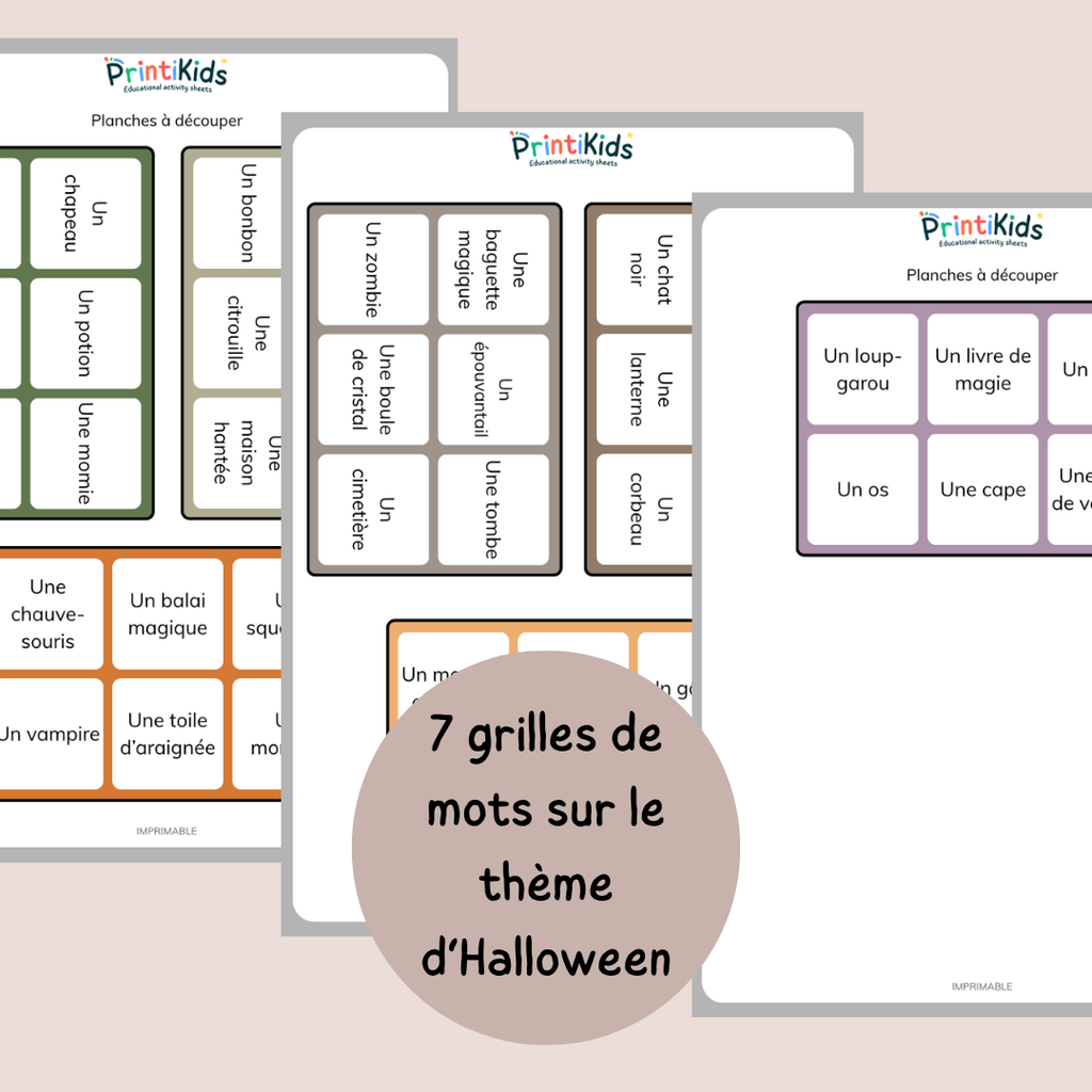 Loto Halloween – Jeu de lecture et vocabulaire CP CE1