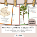 Maxi Pack additions et soustractions – problèmes simples et illustrés - CP CE1