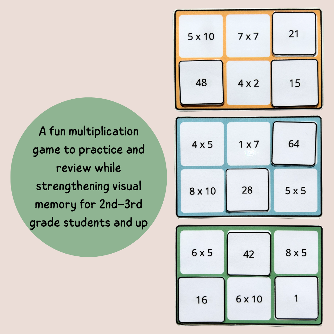 Multiplication Games Bundle Printable – 4 Fun Times Tables Activities (Ages 7–9 | Grade 2–3 / Year 3–4)