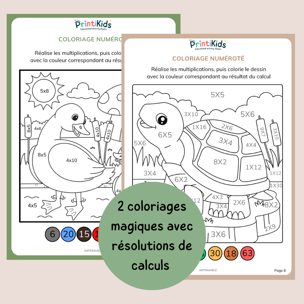 Pack d’activités multiplications – Exercices et jeux pour mémoriser les tables - CE1 CE2