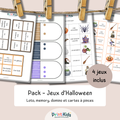 Pack Jeux d’Halloween – 4 jeux éducatifs – CP CE1