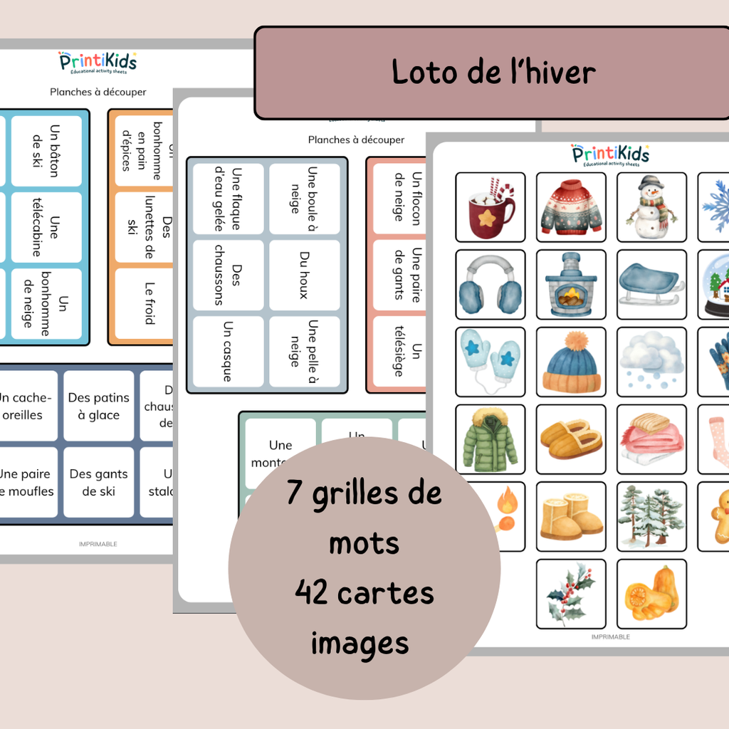 Pack jeux de l'hiver - 4 activités CP CE1