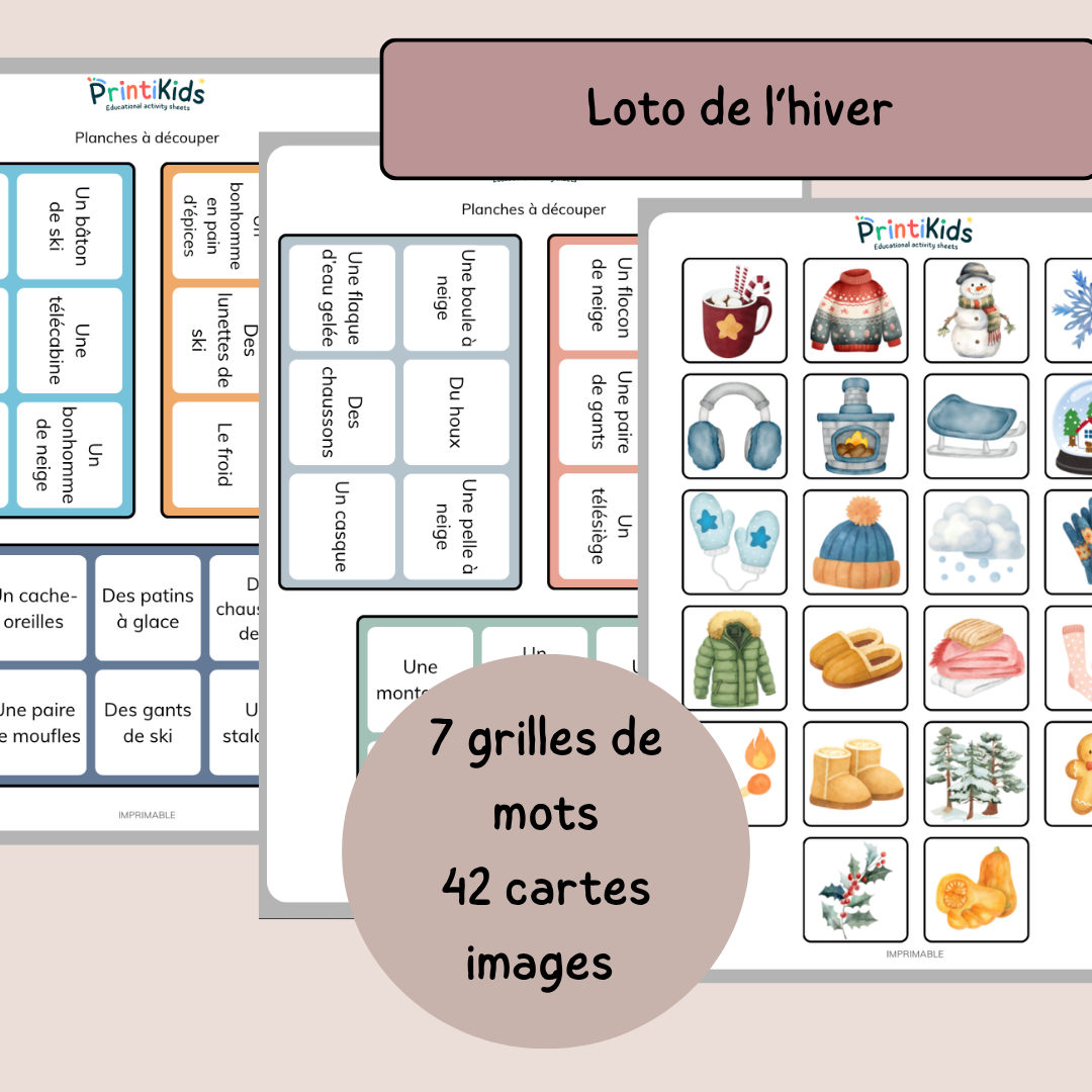 Pack jeux de l'hiver - 4 activités CP CE1