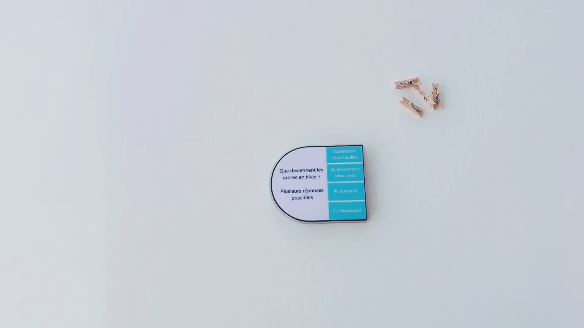 Cartes à pinces de l’hiver - CP – CE1 – CE2