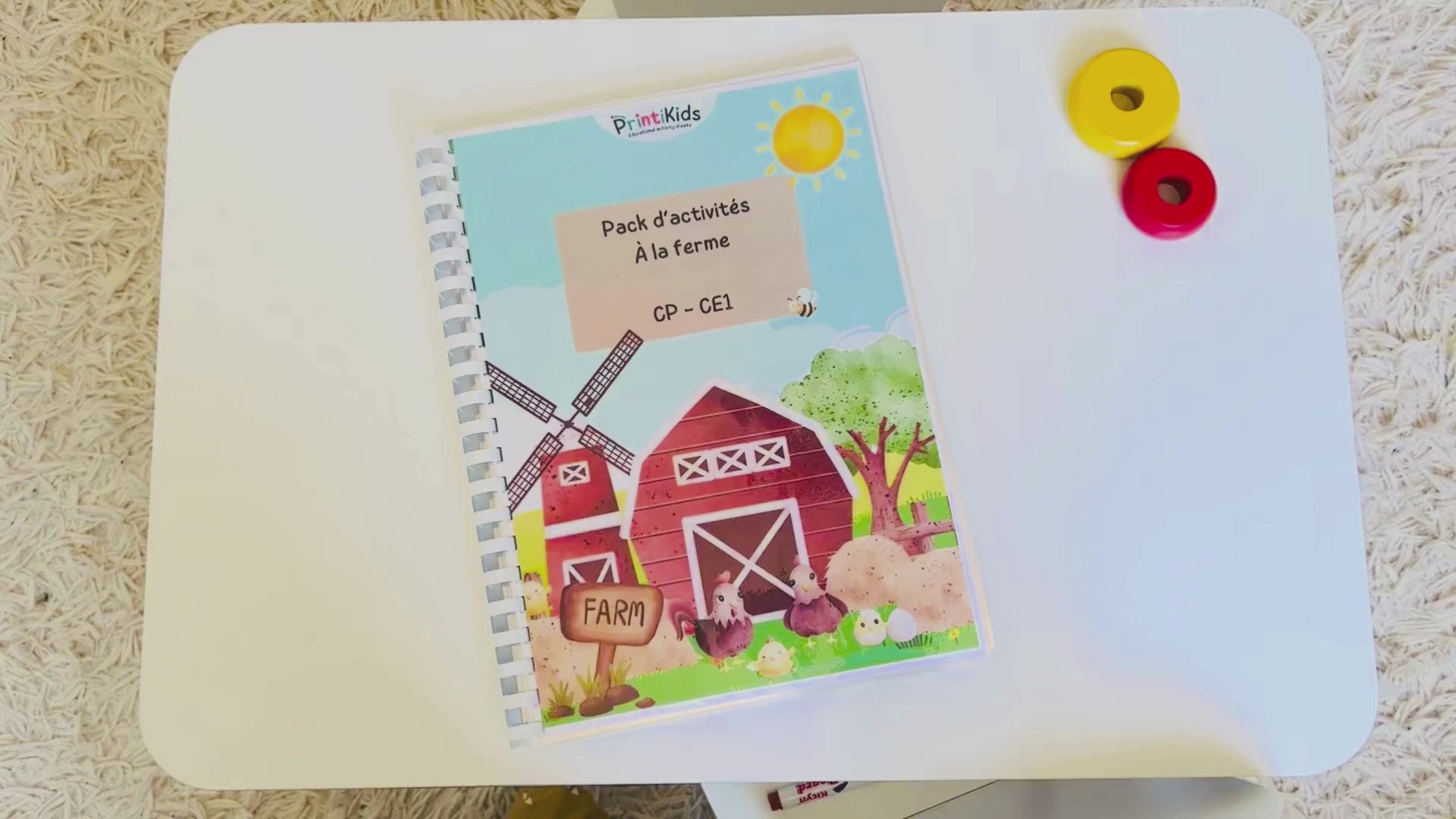 Pack activités de la ferme – Pack de jeux éducatifs et fiches pédagogiques - CP CE1